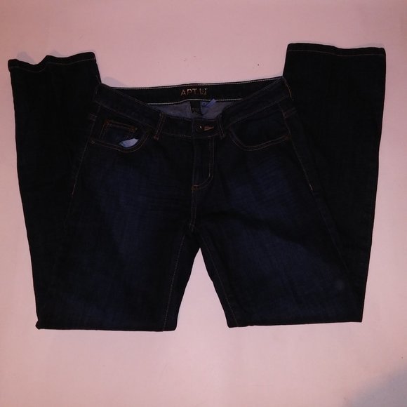 Apt 9 Jeans Womens Size 2 Modern Dark Wash Denim Cotton Spandex Waist 15" Rise 8 - Picture 2 of 11